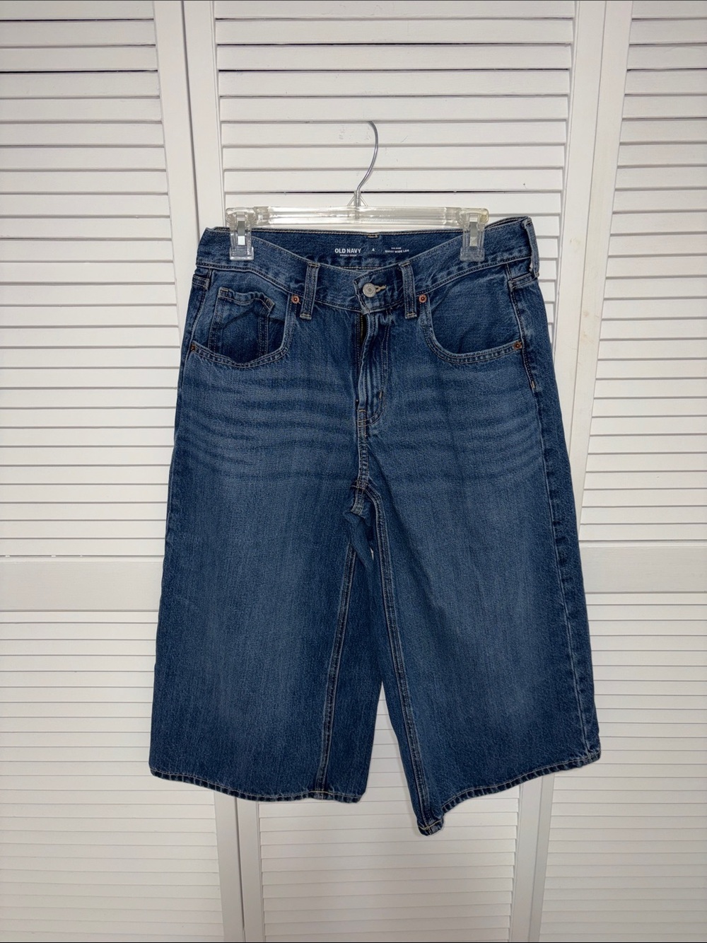 Old Navy Blue Women's Culotte Denim Jean Shorts
